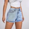 Bequeme, modische, lässige Stretch-Jeansshorts für Damen