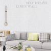 10 Meters / Roll 3D Self-adhesive Thicken Waterproof Wallpaper Linen Textured Pure Color Home Decorative Refurbished Sticker