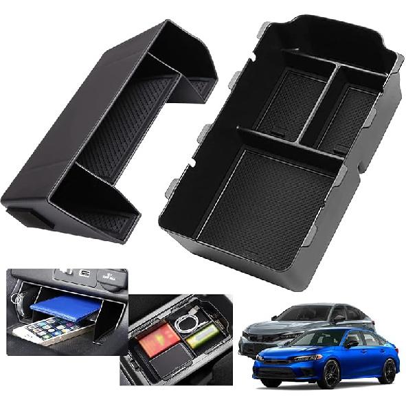 2024 2025 2026 Civic Center Console Organizer Tray For   Honda Civic 11Th Gen Sedan Hatchback LX EX Sport  Accessories Civic  Central Console