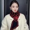 Womens Knitted Triangle Scarf Winter Warmth Stylish Geometric Lightweight Neck Warmer Students