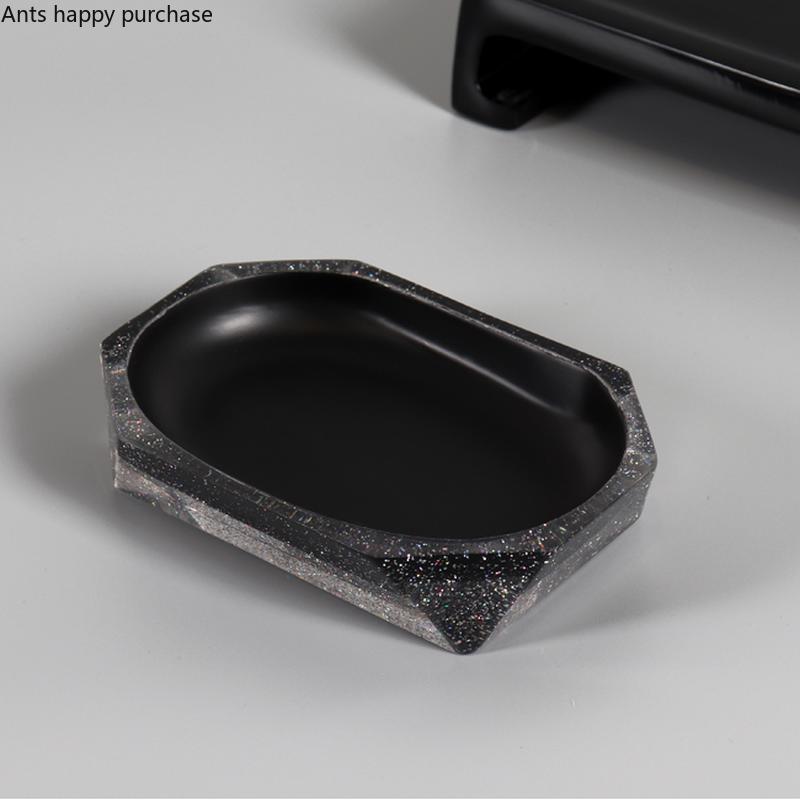 Bathroom Five Piece Set Resin Wash Set Bathroom Toiletries Lotion Bottle Mouthwash Cup Toothbrush Holder Soap Dish Storage Tray