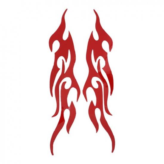 DIY Flame Vinyl Decal Sticker Waterproof For Car Motorcycle Gas Tank Fende