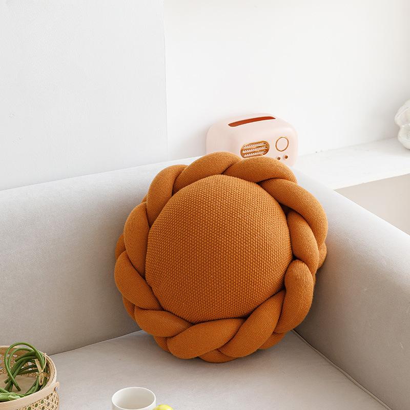 Cushion Handmade Round Flower Knitted Seat Cushion Bed Chair Sofa Pillow Cushion Office Home Decoration