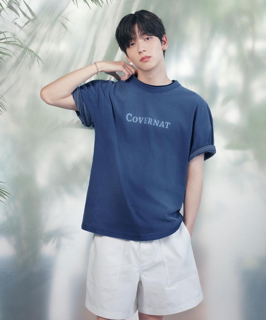 COVERNAT Regular Fatigue Short Denim Shorts White