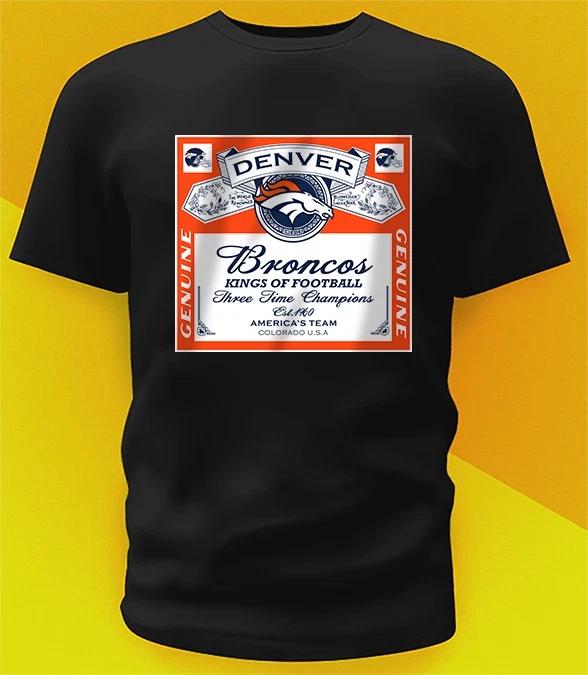 Denver Broncos Kings Of Football Shirt Sizes From Youth To Adult 6XL M