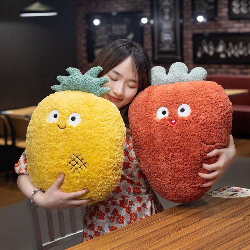 Soft Simulated Fruit Plush Pillow Novel And Smooth Design Bed Head Gift Cushion Cartoon Dolls Plush Toys Dual Use Pillow