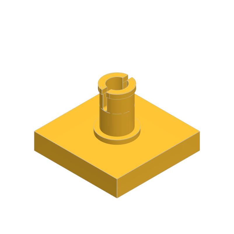 Non-Toxic 50Pcs Part Bricks 2460 Modified Plate 2X2 With Pin Building Blocks Set Board Base Particle Puzzle Diy Toys Birthday Kid Gift