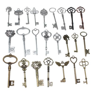 2pcs Big Key Pendant Charms DIY Crafts Making Findings Handmade Tibetan Jewelry For DIY Jewelry Making