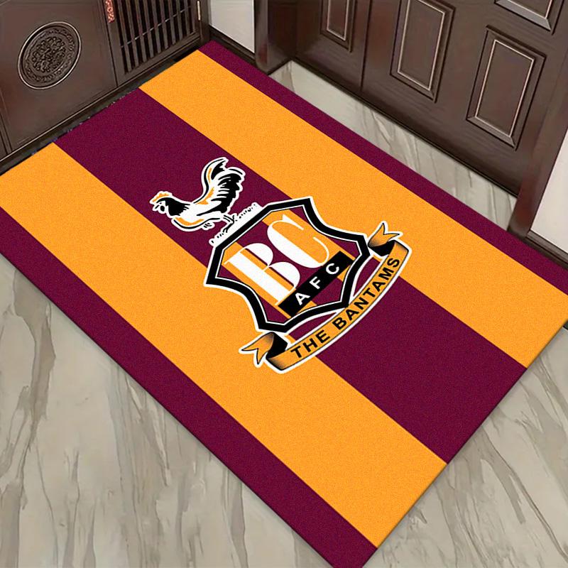Bradford City AFC Carpet Rug for Living Room Bedroom Home Sofa Decoration,Kids play Non-slip Floor Mat