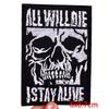 Horror Skull Patch Punk /Letter Embroidered Sew Patch Jackets Backpack Diy Iron On Patches For Clothing Ironing /Stickers 