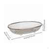 Oval Mesh Colander Easy to Clean Stainless Steel Strainer Basket Rust Resistant Drain S