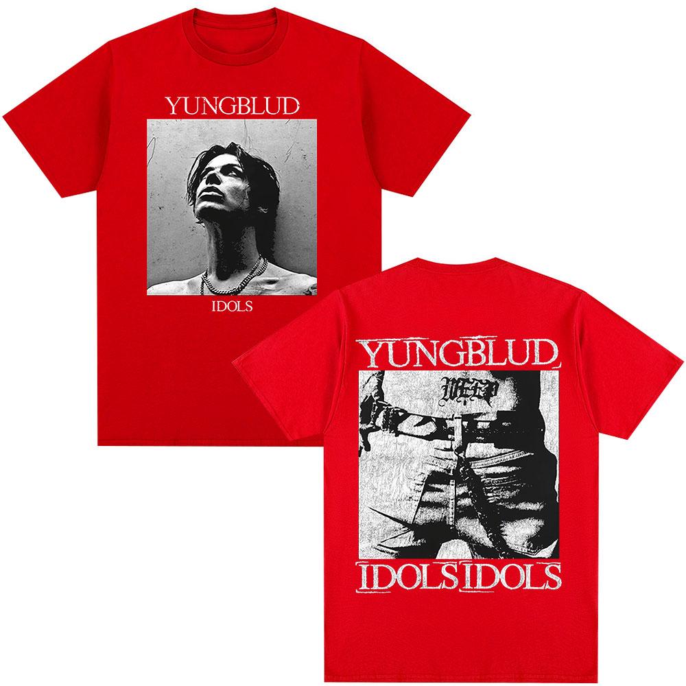 

Singer Yungblud IDOLS Album Tour 2026 T Shirt Women Unisexs Clothing Hip Hop Short Sleeve Tshirts Casual Cotton Summer Tshirt S
