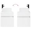5 Piece Bathroom Cabinet Set White 53 X 15.5 X 70 Cm