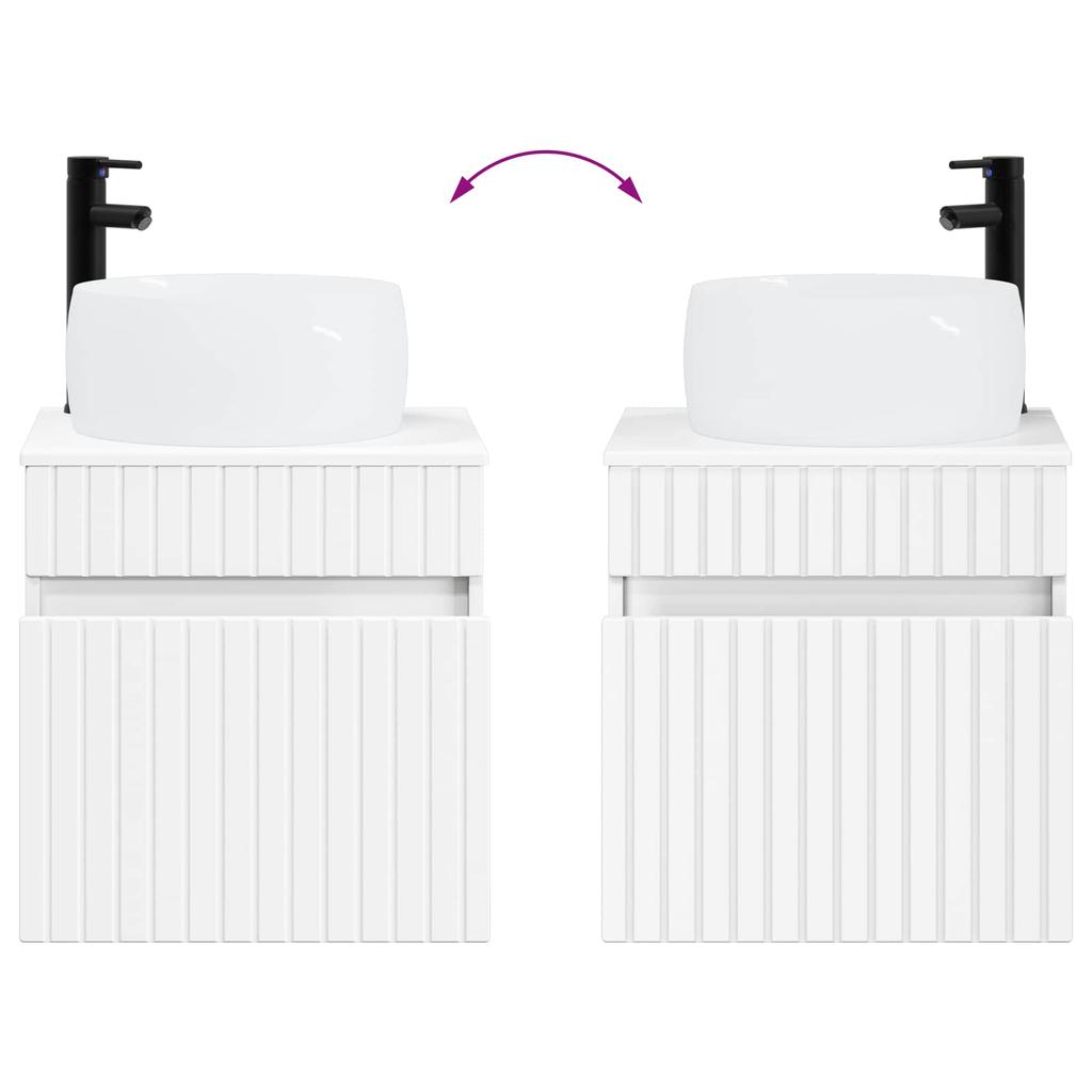5 Piece Bathroom Cabinet Set White 53 X 15.5 X 70 Cm