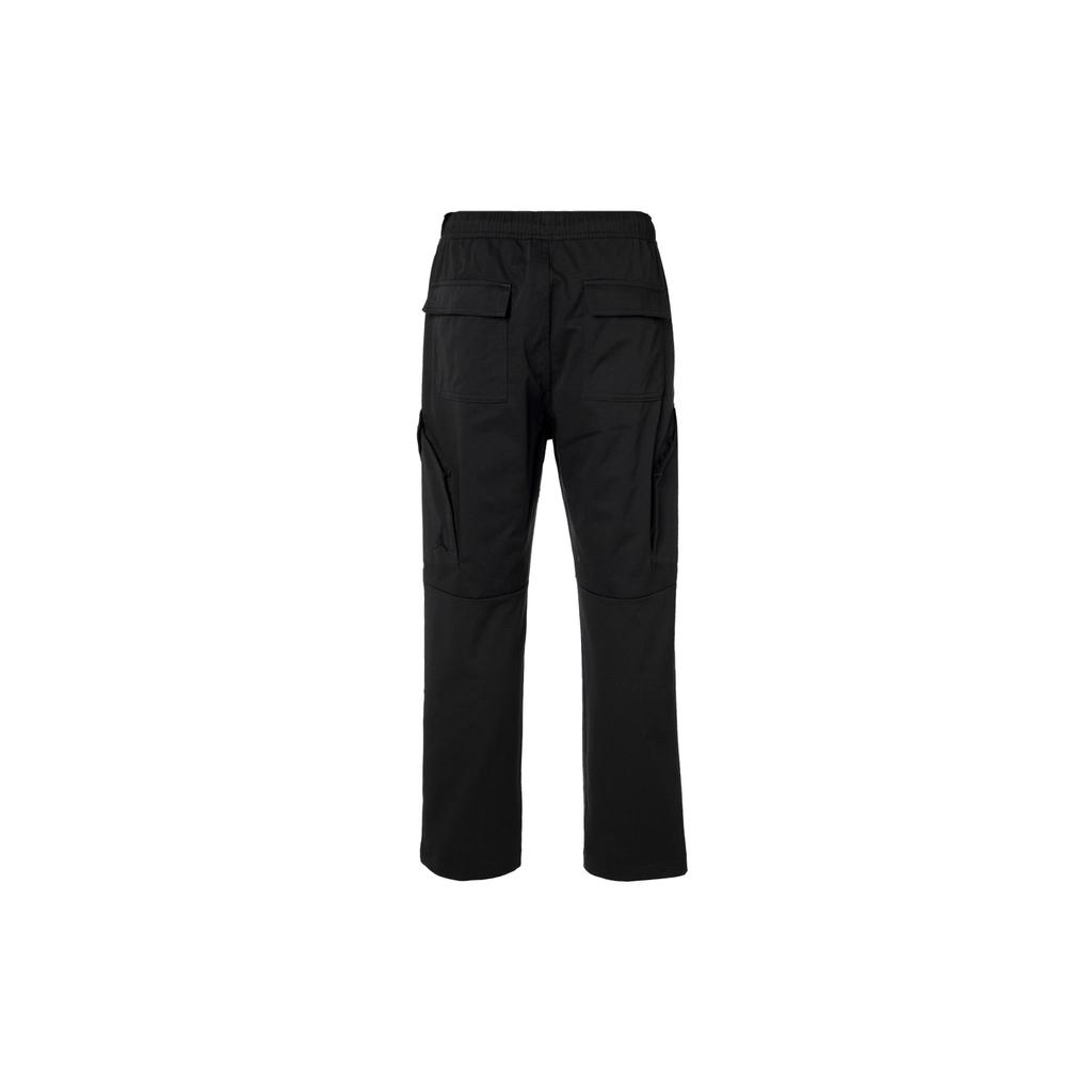 Jordan Embroidered Logo Mid-Rise Straight-Leg Casual Pants Men Bottoms Black FB7306-010