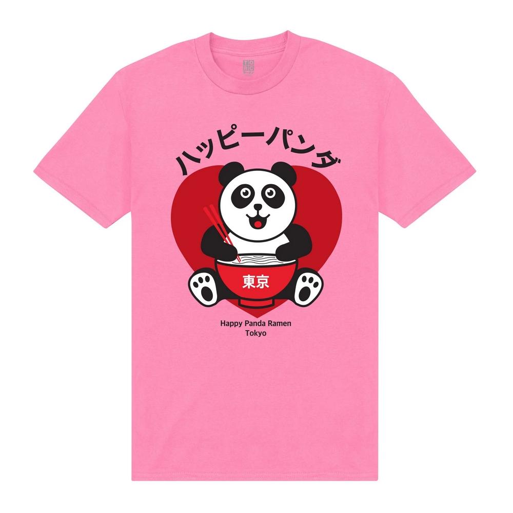 TORC Unisex Adult Happy Panda T-Shirt