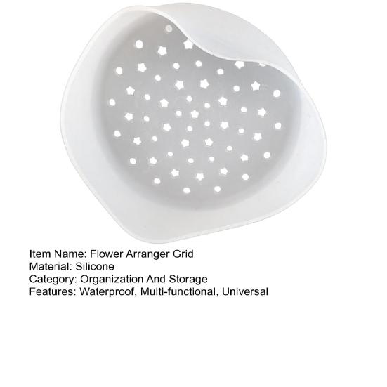 1/2/3Pcs Silicone Flower Arranger Grid DIY Flower Arrangement Holder Reusable Flexible Vase Floral Stem Holder Flower Arranging Tool