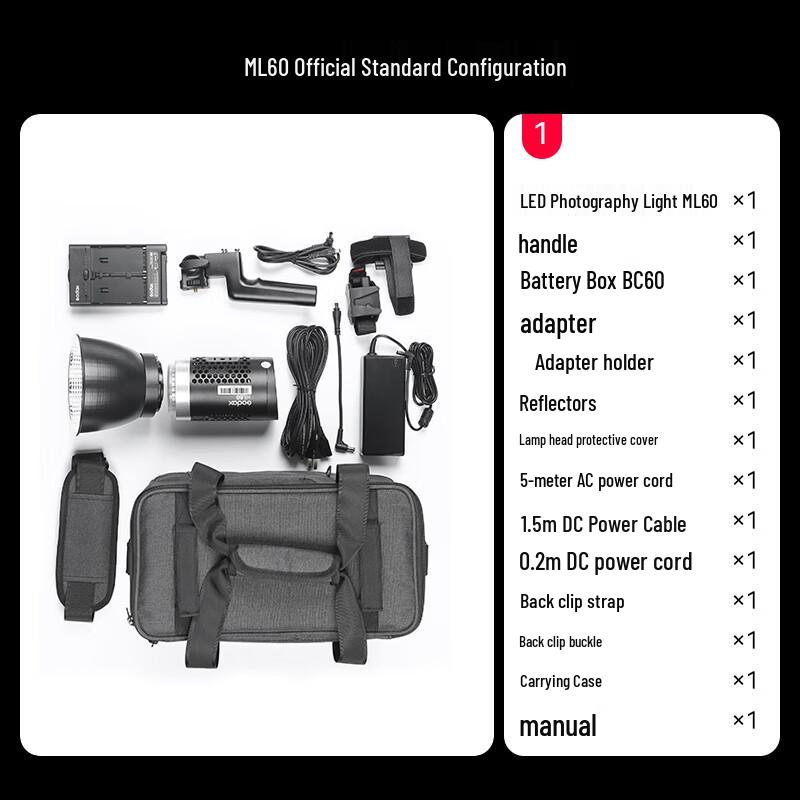 Godox ML60 Compact Portable LED Video Light