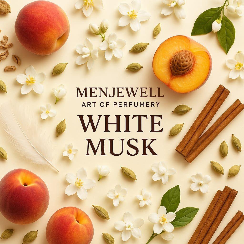 Menjewell - White Musk,Unisex Long Lasting Eau De Parfum For Men and Women
