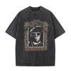 Washed Vintage Rapper The Notorious Big World Tour  Tshirt Biggie Smalls Print T Shirts Men Women Hip Hop Oversized Tshirts