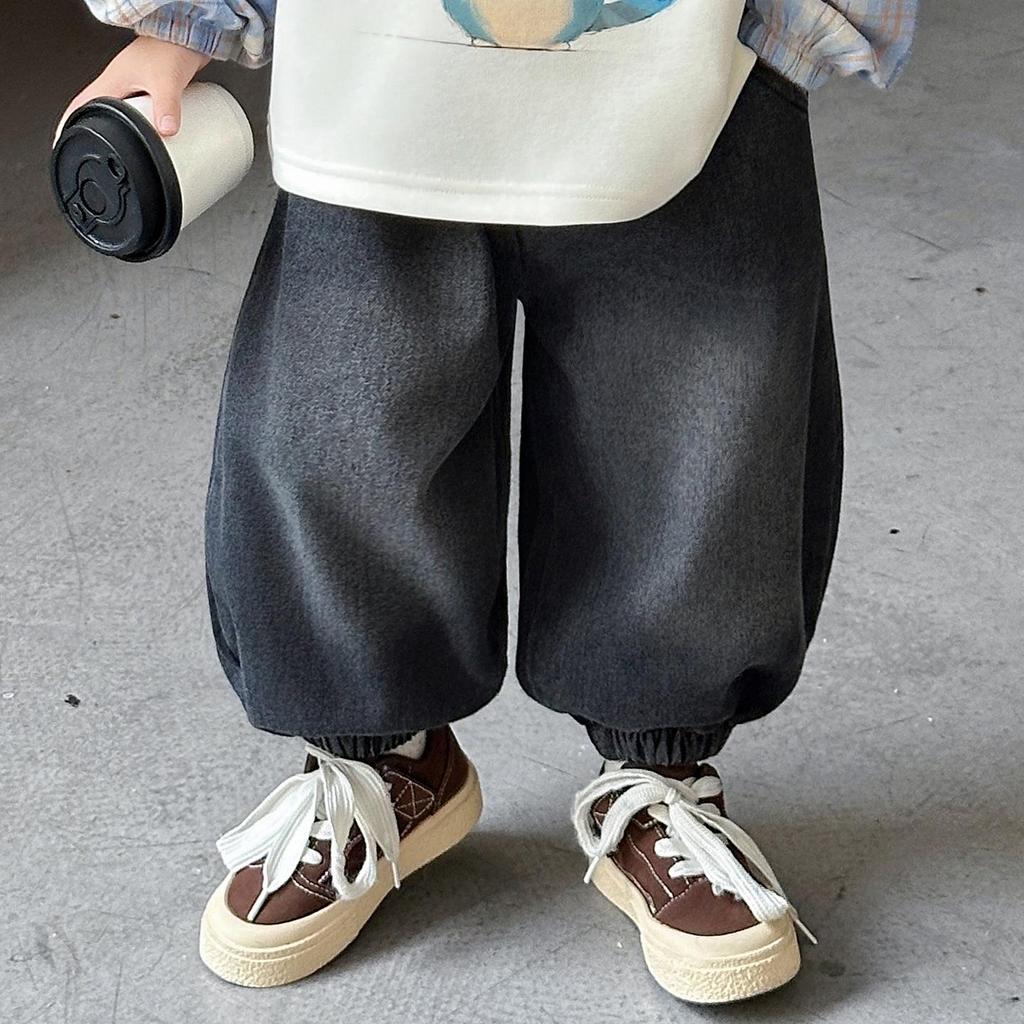 Boys' Korean-Style Two-Piece Sweatshirt & Jeans Set - Stylish Autumn 2025 Collection