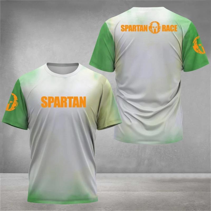 2026 New Spartan Graphic 3D PrintedShort Sleeve T-Shirt Breathable O-Neck T-shirts Top
