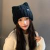 Knit Beanie Hat For Women Winter Warmth With Cute Bear Design For Casual Wear
