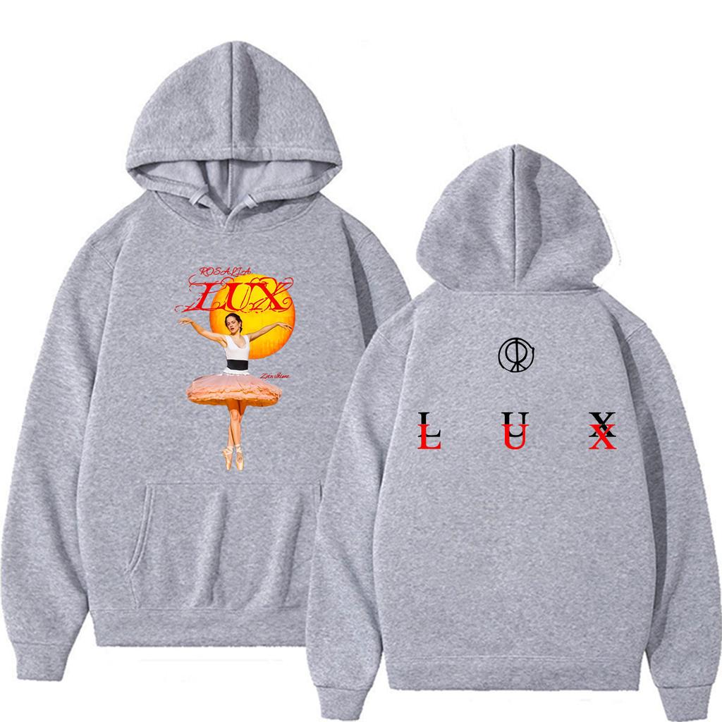 Singer Rosalia Lux Tour 2026 Print Hoodie Unisex Fashion Gothic Hot Sale Oversized Hoodies Long Sleeve Loose Tops Sweatshirts