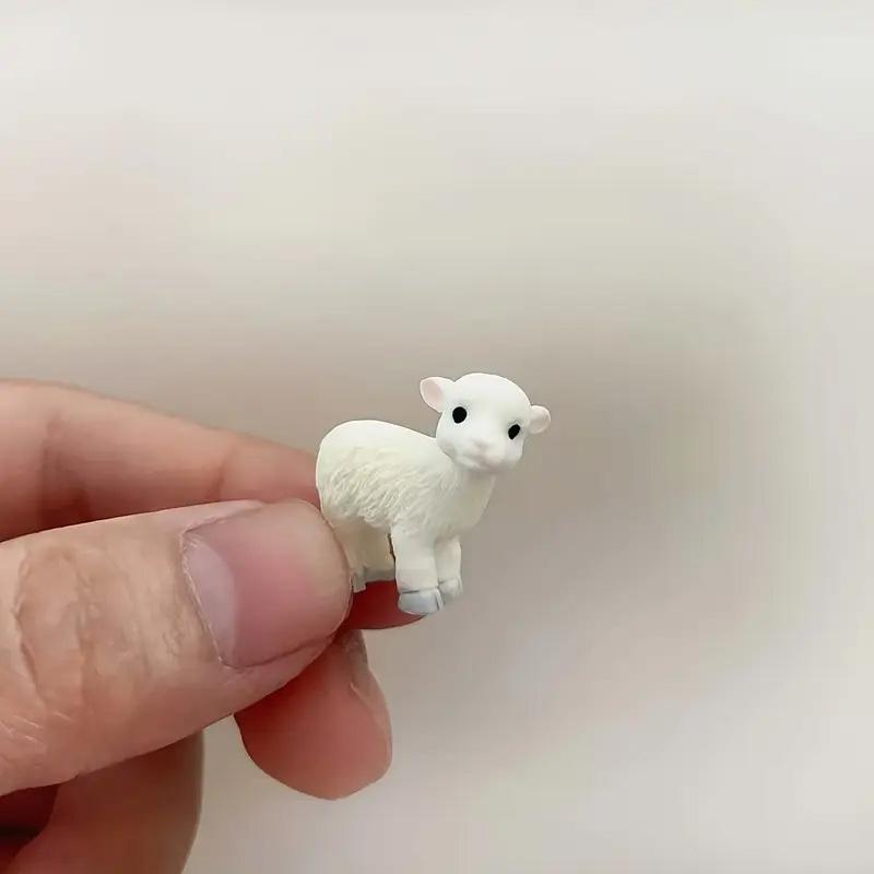 Courtyard Lawn Horticulture Sheep Statues Desktop Decoration Potted Plants Animal Office Garden