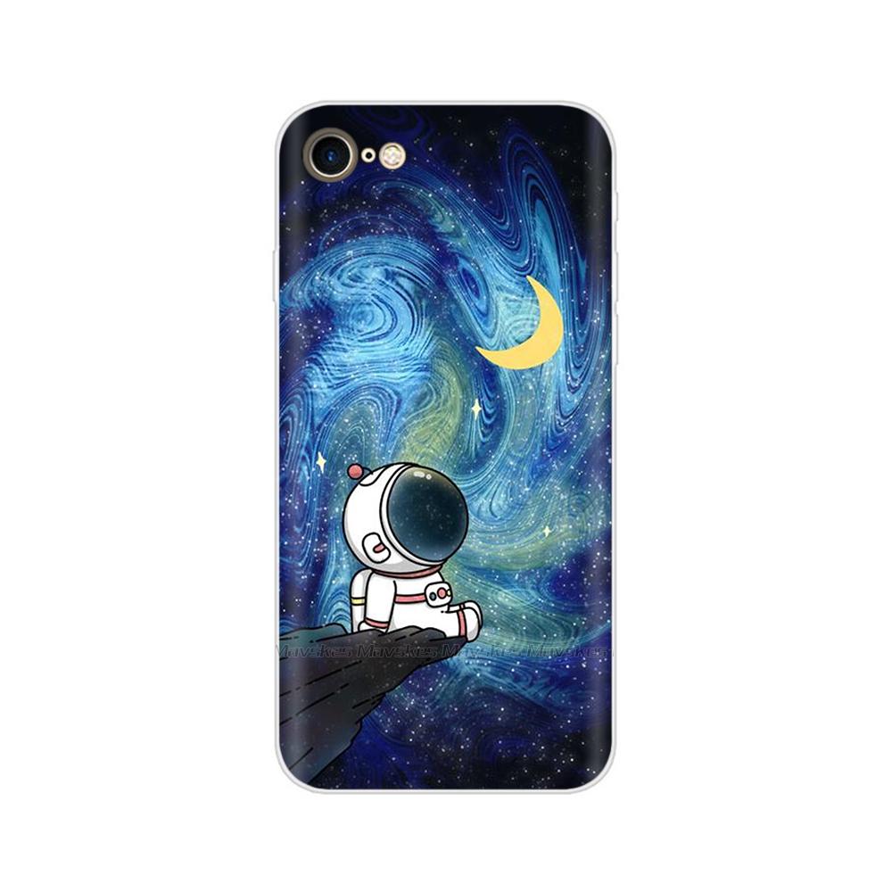 For iPhone SE 2020 Case Fashion Cartoon Soft TPU Back Cover For iPhone SE Clear Silicone Casing Protective Cases For iPhoneSE
