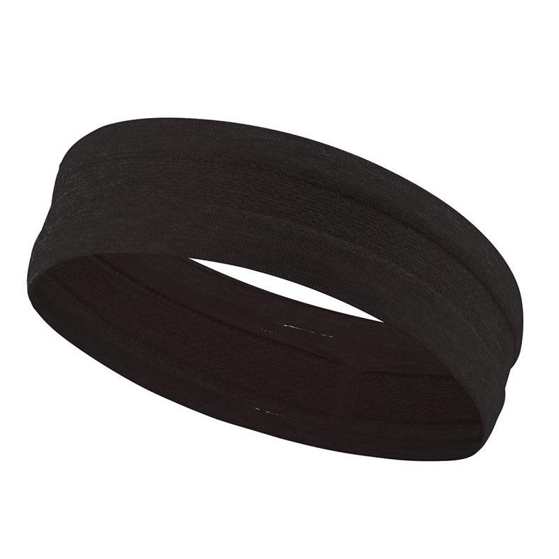 Outdoor Sports Headband, Non Slip Silicone Breathable Sweatband 1pcs чёрный