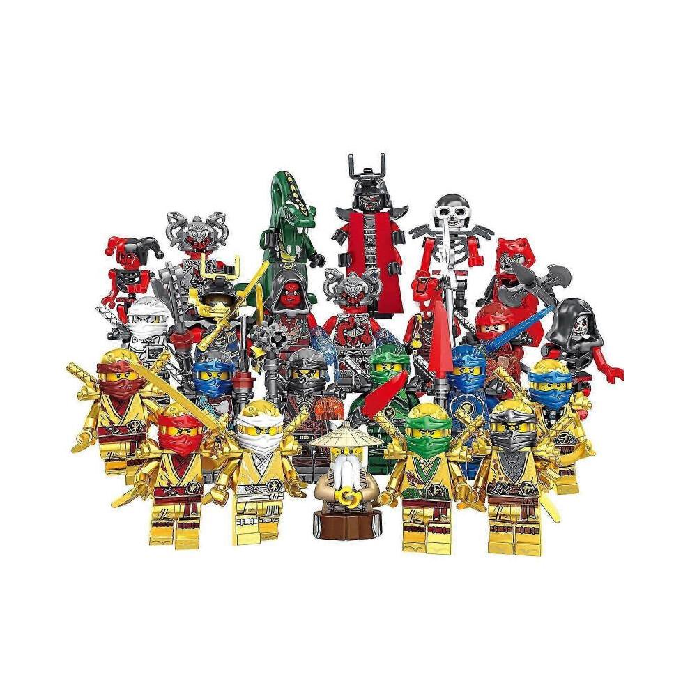 Juego de 24 Piezas Mini Figuras Ninjago Kai Jay Sensei Wu Maestro Nuevo Juguete de Bloques de Construcción 2025