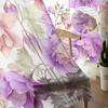 Spring Flower Watercolor Countryside Sheer Curtains for Living Room Decoration Window Curtains Kitchen Tulle Voile Curtains