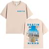 Rapper NINHO DESTIN Tour 2025 Graphic T Shirt Men's Summer Fashion Oversized Cotton T-shirts Vintage Hip Hop T-shirt Streetwear