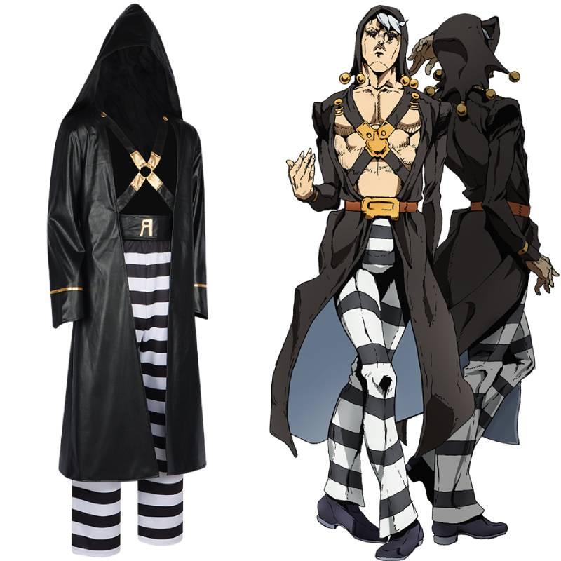 Risotto Wind Golden Nero Cosplay Costume  Christmas Party Role Playing Outfit