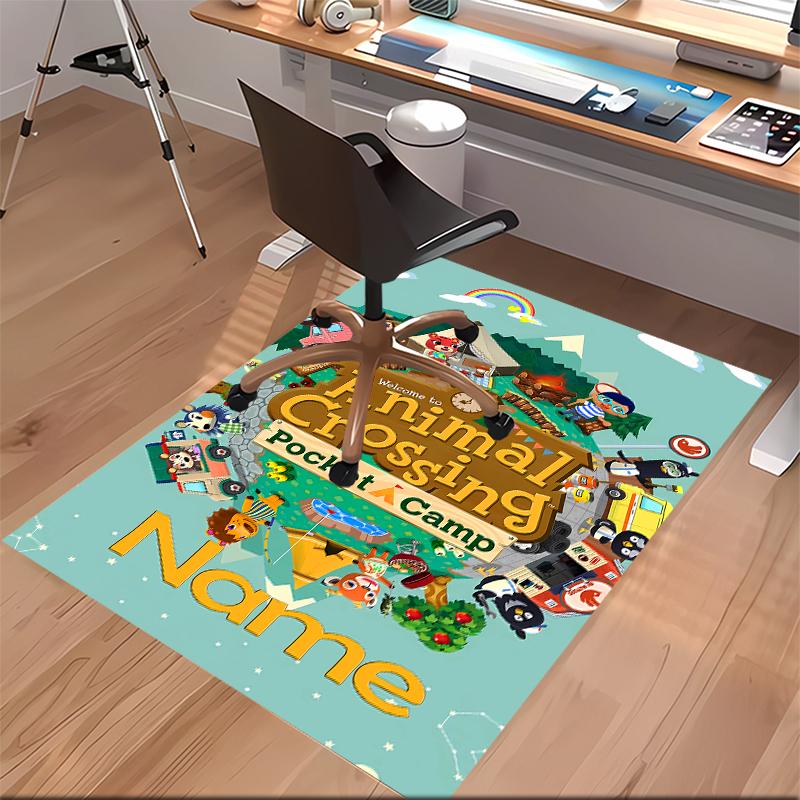 Custom Personalization Animal Crossing Print Area Rug - Soft, Washable Non-Slip Indoor Mat,Living Room,Home&Office Decorative Rug