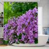 Delightful Lavender Shower Curtain Purple Bloom Floral Decor Waterproof Fabric for Bathroom Perfect Gift Idea