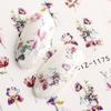 4Pcs Nail Art Slider Black Green Leaves Colorful Flowers Butterfly Spring Summer Nail Simple Designs Nail Art Stickers