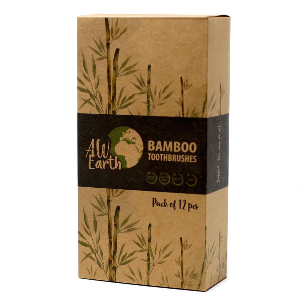 Bamboo Toothbrush, Charcoal Medium-Soft Bristles