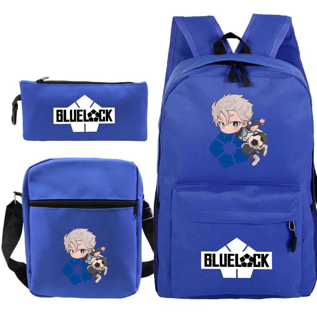 Japanese Cartoon Peripheral Printing Children'S Schoolbag, Primary And Secondary School Student Stationery Set, Shoulder Backpack Three-Piece Set