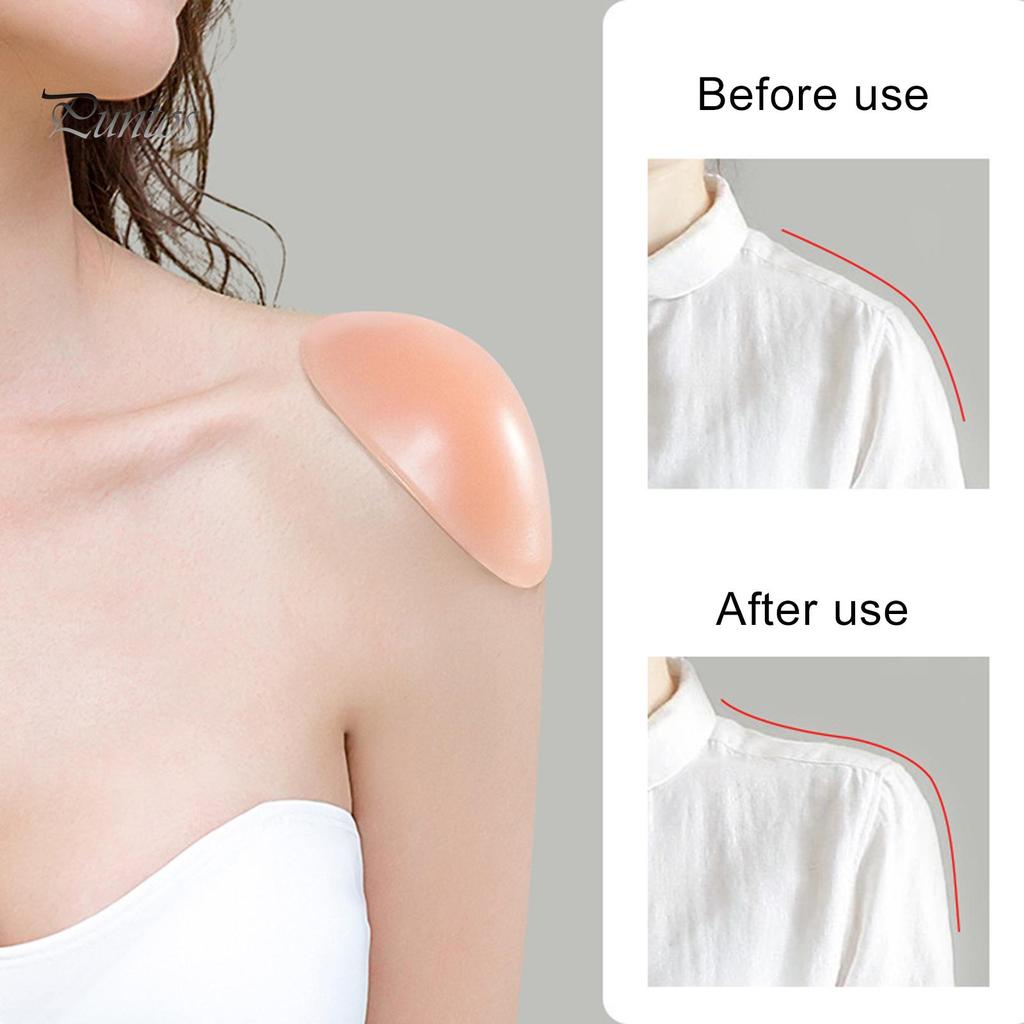 2Pcs Right Angled Shoulder Artifact Invisible Shoulder Pad, Self-Adhesive Anti Slip Narrow Shoulder Patch, Sliding Shoulder Beauty Correction Pad