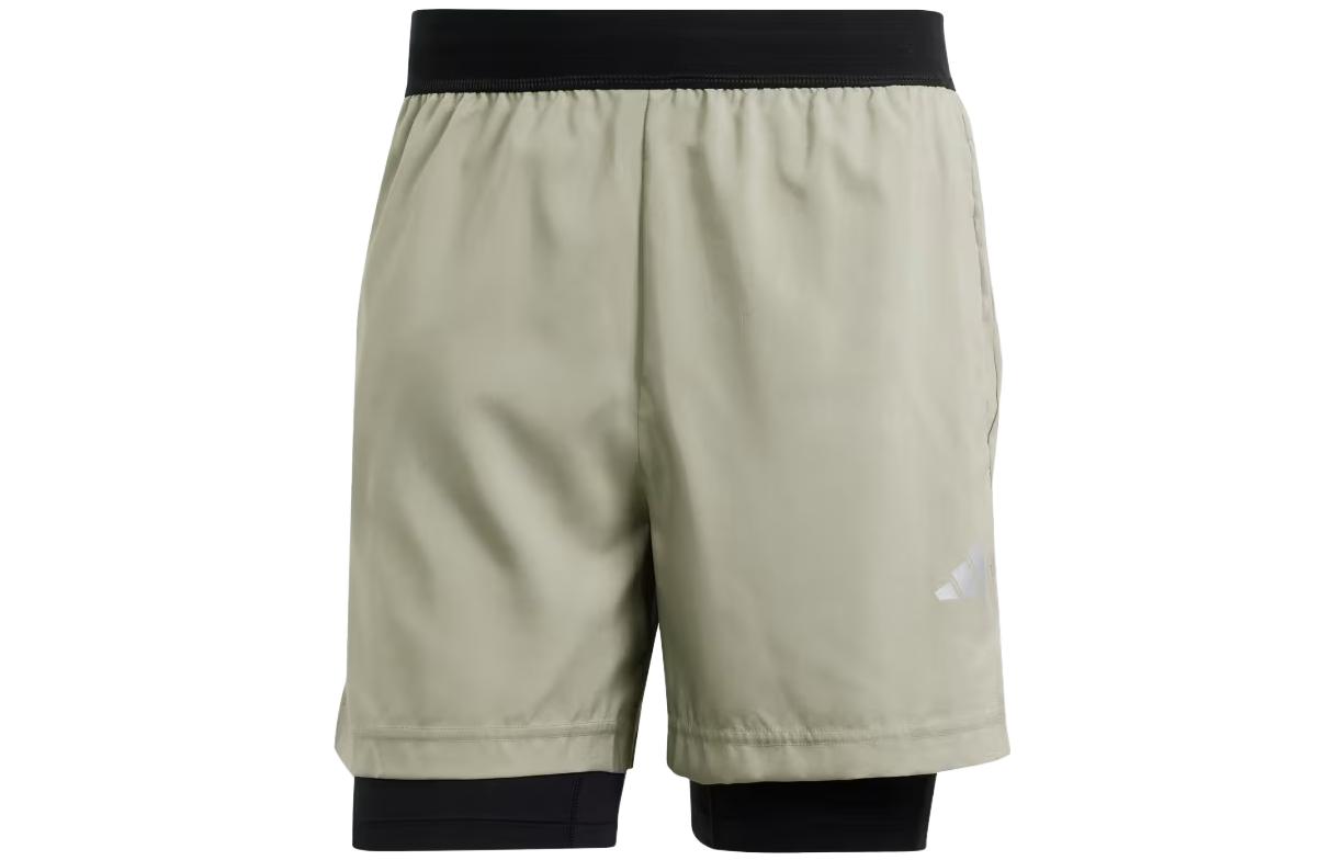Шорты Adidas Gym+Training 2 в 1 Спортивные шорты Мужские Светло-коричневые IR8598 XXL