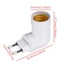 Rotatable LED Fireproof EU US Plug Switch E27 Bulb Base Lamp Holder Converter Socket Adapter