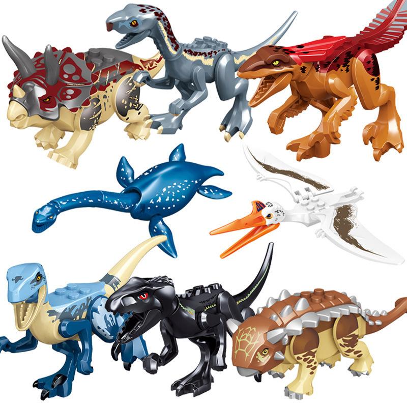 Lumea Dinozaurilor Jurasici Raptor Brutal T-Rex Triceratops Indominus Rex Model Blocuri de Construcție Dino Velociraptor Figurină Cărămizi Jucării