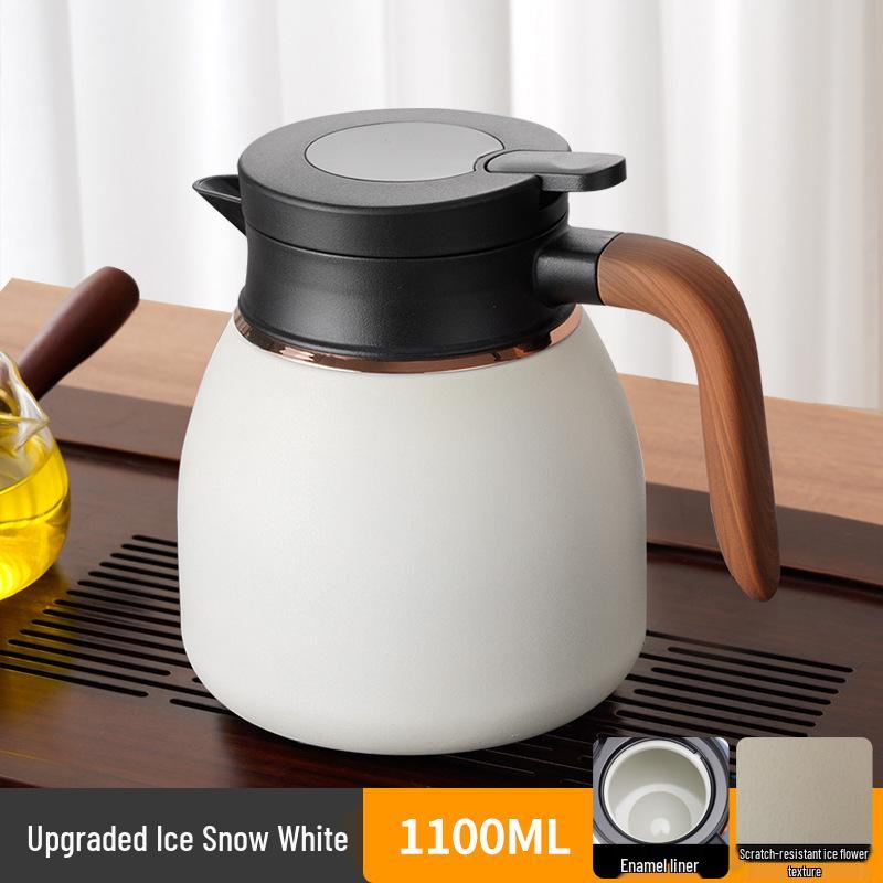 Large Capacity Ceramic-Lined 316 Stainless Steel Stewing Tea Pot, Household Insulated Slow Brew Pot