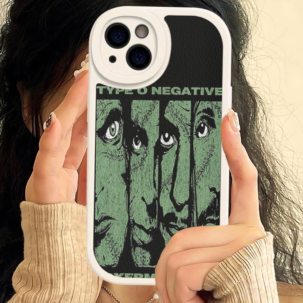 Rock Band T-Type O Negative Music For IPhone 16 15 14 16E 13 12 11 Pro Max Plus Phone Leather Case