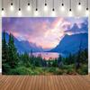 Alpine Lake Mountain Scenery Photo Backdrop Seaside Natural Landscape Photography Background for Portrait Shooting Home Decor8