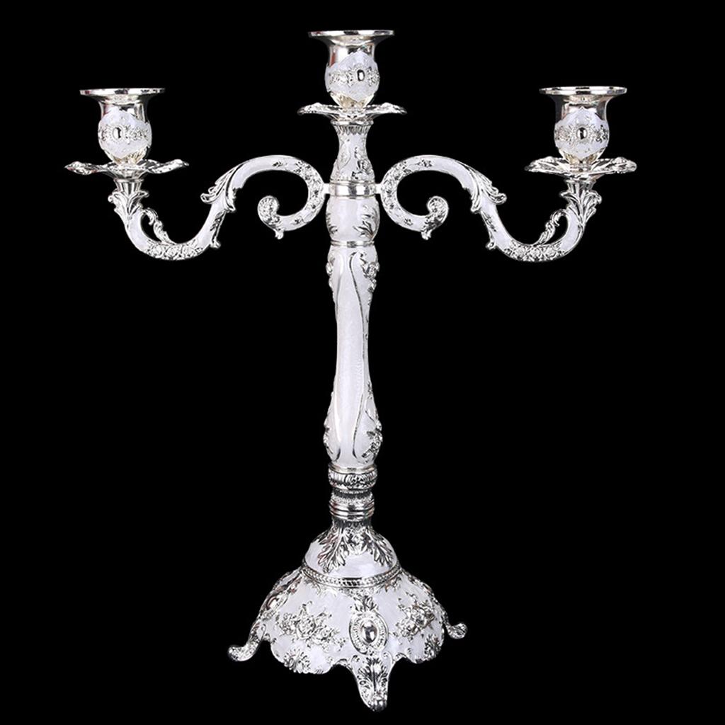 

European Style Candlestick Party Wedding Candle Holder Dining Table Buffet Centerpiece Church Romantic Candelabrum Candelabra