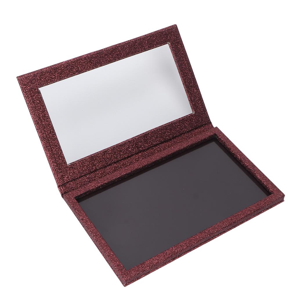Empty Makeup Display Pans Eyeshadow Lipstick Blush Storage DIY Professional Magnetic Palette Burgundy