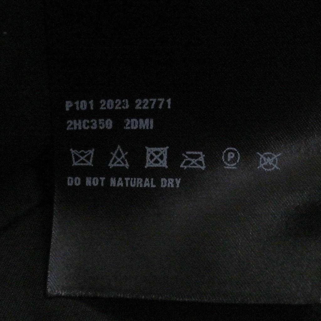 Excellent PRADA Hat Re-Nylon Triangle Logo Triangle Plate Bucket Black L 2HC350 Used